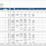 Excel model illustrating carried interest calculations with timing flags and financial figures.