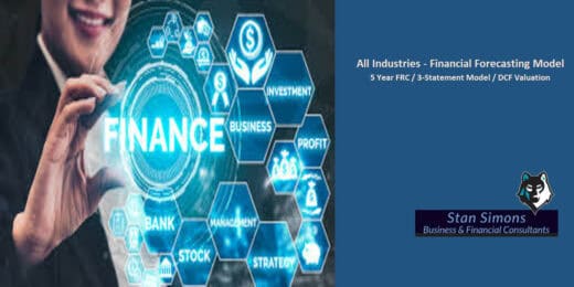 All Industries – Financial Forecasting Model: 5 Year FRC / 3-Statement Model / DCF Valuation
