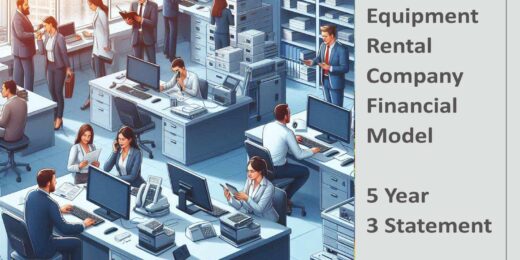 Equipment Rental Company Financial Model 5 Year 3 Statement Excel Template