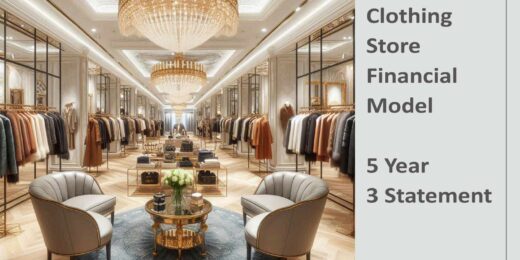 Clothing Store Financial Model Excel Template