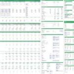 Financial model template showing assumptions for wind energy farm operations, including costs and revenues.