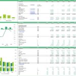 Financial model showing projections of CAPEX, debt coverage, and balance sheet for car rental business.