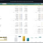 Variance analysis showing actual vs budget revenue and expenses in automotive financial model.