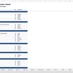 Table of contents guiding users through Hotel Acquisition Model sheets