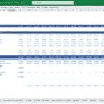 Detailed Cash Flow Statement for Petrochemical Firm | eFinancialModels Monthly cash flow statement data for a petrochemical engineering company.