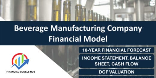 Beverage Manufacturing Company Financial Model (10 Year Financial Forecast)