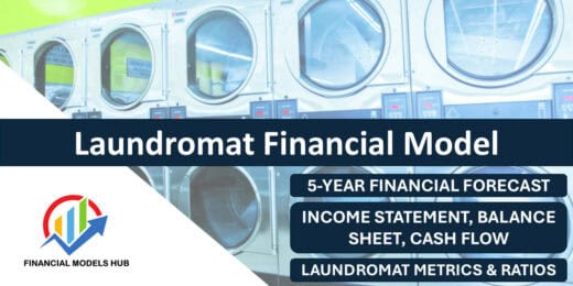 Comprehensive laundromat financial model showcasing key forecasts and statements.