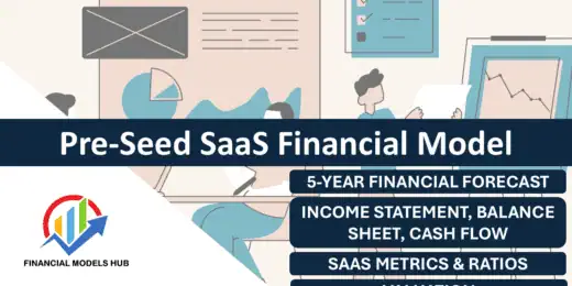 Overview of Pre-Seed SaaS Financial Model highlighting key financial components.