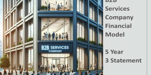 B2B Services Company Finance Model 5 Year 3 Statement