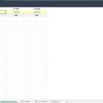 Annual spending overview showing budget vs. actual expenses in Excel format.