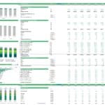 Gross profit analysis chart for a beverage company showing revenue, margins, and costs.