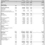 Budget summary chart detailing total costs for project components and their allocations.