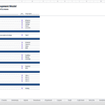 Table of Contents for an Office Development Model, listing sections and links for navigation.
