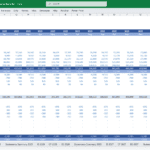 Income statement with monthly revenue and expense breakdown for a construction company.