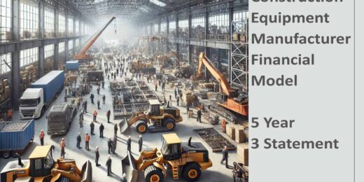 Construction Equipment Manufacturer Finance Model Excel Spreadsheet