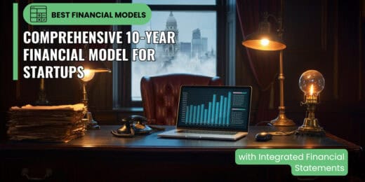 10-Year Financial Model for Startups with Cash Flow, P&L and Balance Sheet