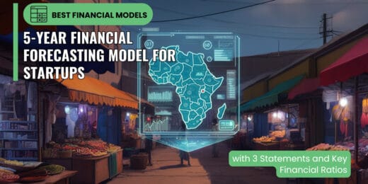 5-Year Financial Model for Startups with Cash Flow, P&L and Balance Sheet