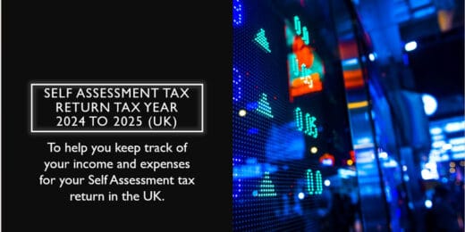 Self-Assessment Tax Return Example and Template for Tax Year 2024 to 2025 (UK)