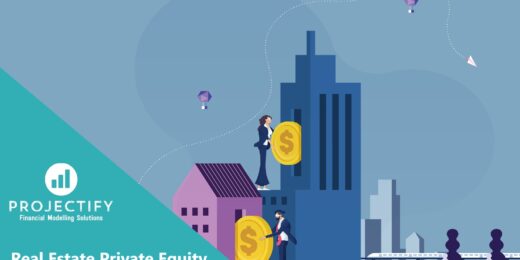 Real Estate Private Equity Fund Financial Projection Model with Distribution Waterfall.