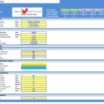 Overview of the Online Community financial model showing project details, timelines, and conventions.