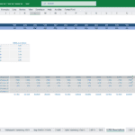 2025 Cost of Goods Sold Breakdown in Excel | eFinancialModels Excel table showing 2025 COGS categories and monthly assumptions.