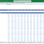 Cash Flow Statement Example for CNC Manufacturer | eFinancialModels Cash flow statement showing product revenues and expenses over several months.