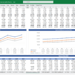 Five-Year Financial Model Overview for Data Analytics Company | eFinancialModels Excel financial model showing income statement and balance sheet over five years.