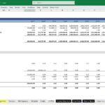 Funding Overview for Real Estate Brokerage | eFinancialModels Funding section showing cash flows, debt service, and equity financing projections in Excel.