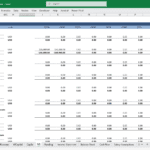 General and Administrative Expenses Template Screenshot | eFinancialModels General administrative expenses table in Excel for vessel cost projection.