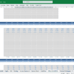 Monthly Salary and Bonus Projections for HR Staff | eFinancialModels Spreadsheet displaying monthly salary and bonus data for HR roles, 2025-2026.
