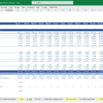 Monthly cash flow statement showing revenues and expenses for a medical spa business.