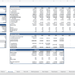 Investment Summary Spreadsheet Example for Real Estate | eFinancialModels Comprehensive investment summary detailing property metrics and cash flows.