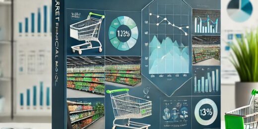 Supermarket Financial Model with 10 Years Projection (Excel)