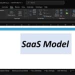 Excel SaaS financial model index displaying sections like revenue, profit and loss, cash flow, and scenario analysis.