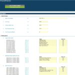 ABC PSP Ltd financial projection template showcasing input fields for accurate analysis and planning.