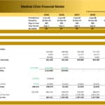 Cash Flow Statement for Medical Clinic Financial Model | eFinancialModels Cash flow statement detailing net income, depreciation, and investments for a medical clinic.