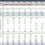 Portfolio performance metrics including cash flows and IRR over time