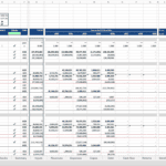 Detailed carried interest calculation spreadsheet showing cash flows and hurdle rates.