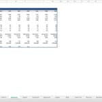 Spreadsheet showing key financial metrics, including rental rates and vacancy rates over years.