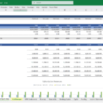 Subscription Revenue Forecasting Inputs for Fintech App | eFinancialModels Subscription revenue input table showing forecasted values by subscription type and year.