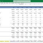 Fintech Mobile App Income Statement Overview | eFinancialModels Income statement displaying revenue sources and forecasts for a fintech app.