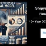 Financial model template for shipyard analysis with DCF and charts.