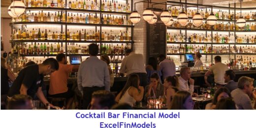 Cocktail Bar Monthly 5-Year 3-Statement Financial Forecast Model