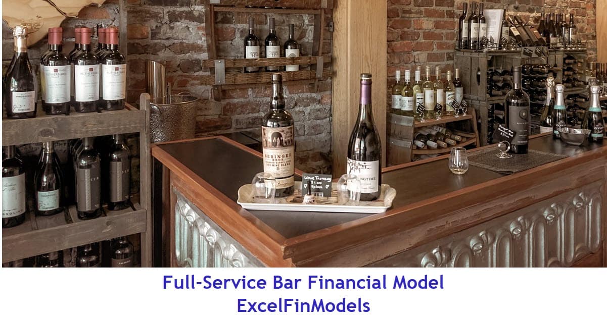 Full-Service Bar 5-Year Financial Model | eFinancialModels