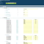 Excel setup inputs for ABC Shipyard Ltd financial projection model