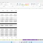 Year-end balance sheet showing five years of financial assets and liabilities data.