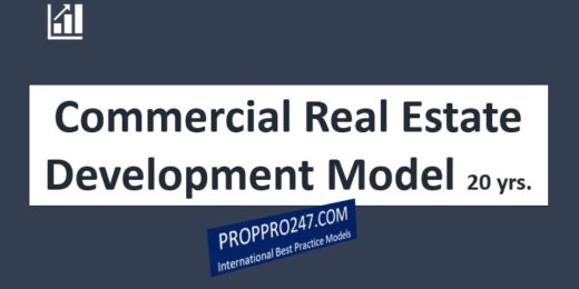 Commercial Property Development Model Excel Template – 20 years