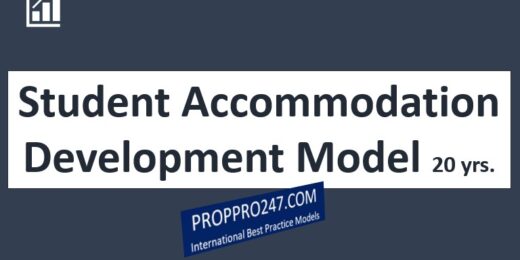 Student Accommodation Development Model – Excel Template 20 years