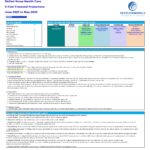 Index for skilled home healthcare financial projections model with sections on data inputs and outputs.
