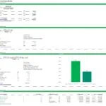 Terminal value calculation models showing formulas and financial metrics.